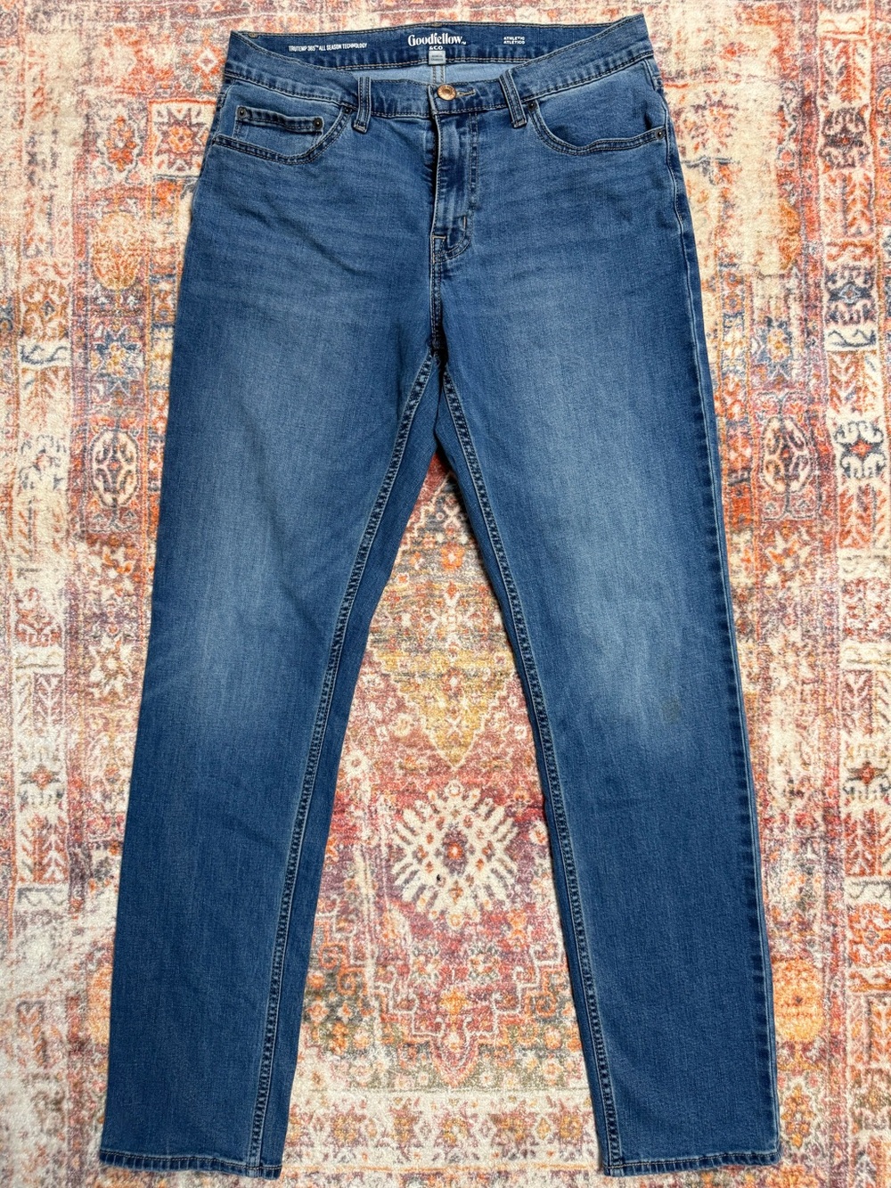 Goodfellow & Co Athletic Jeans Men’s 32x34 Blue Straight Slim Stretch Denim